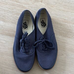Vans Men's Dark Blue Canvas Sneakers